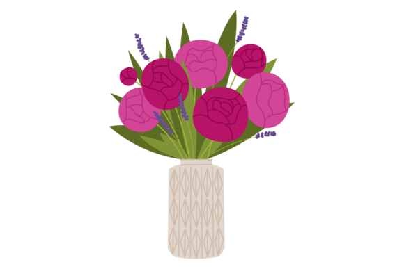 Bringing Elegance to Life: Pink Peony in Ceramic Vase Decorative B