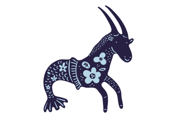 Capricorn Zodiac Sign. Decorative Mystic: A Designer's Guide