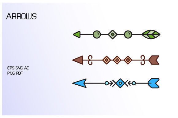 Decorative Arrow Set: 3 Vector Elements for Dynamic Design