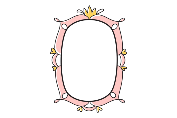 Decorative Blank Frame Template. Pink Pr: A Designer's Guide to Elegant Versatility