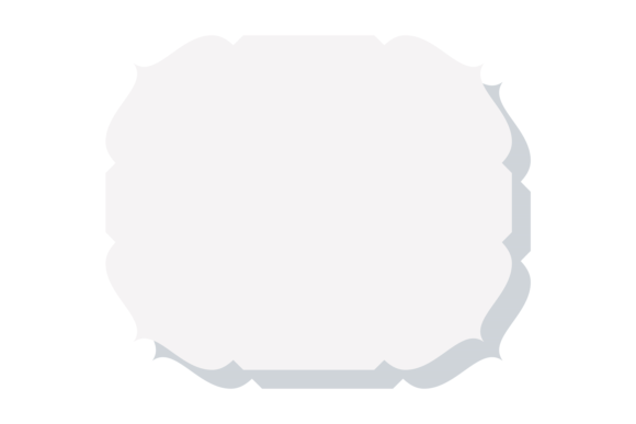 Decorative Frame White Paper Label Vin: A Vintage Touch