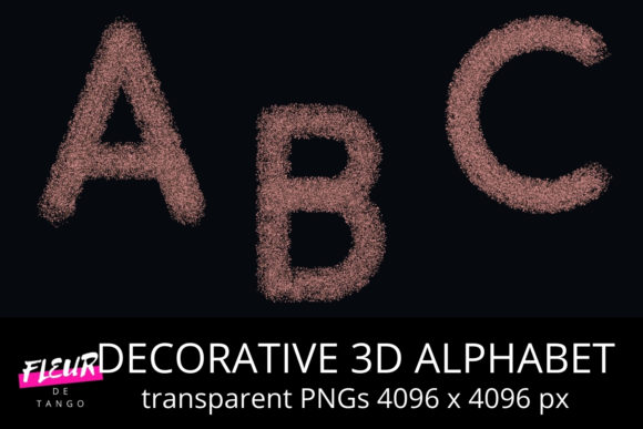 Elevate Your Projects with a Decorative 3D ALPHABET