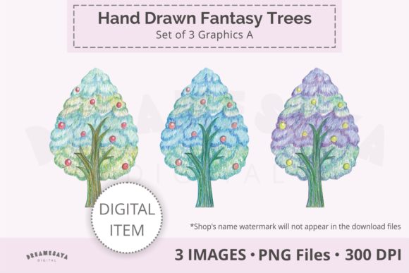 Enchanting Decorative Fruit Trees Png Clip Art