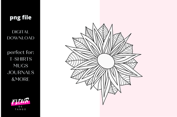 Hand Drawn Floral Decorative Element 04: A Designer's Secret Weapon