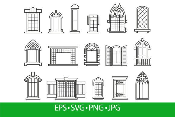 Line Vintage Windows: Decorative Typography for Timeless Design
