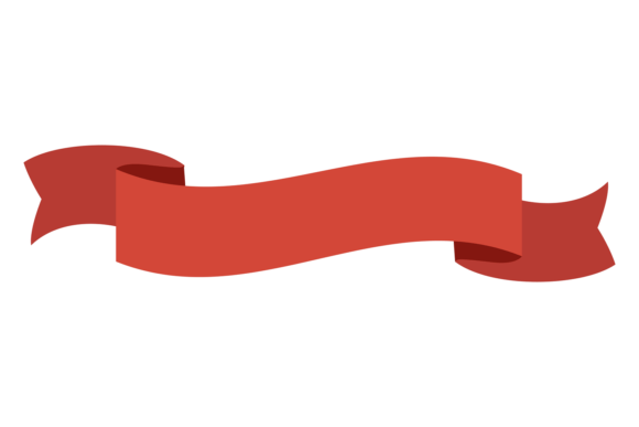 Red Ribbon Label: A Blank Decorative Banner for Your Projects