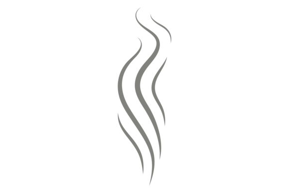 Smoke Lines. Decorative Steam Symbol. Ai: Where Motion Meets Typography