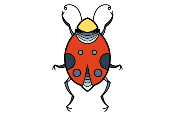 The Ladybag Icon: A Decorative Stylized Bug for Bold Branding