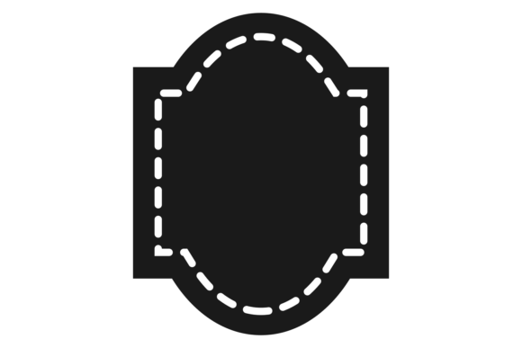 The Visual Power of the Black Product Label Template. Decorative