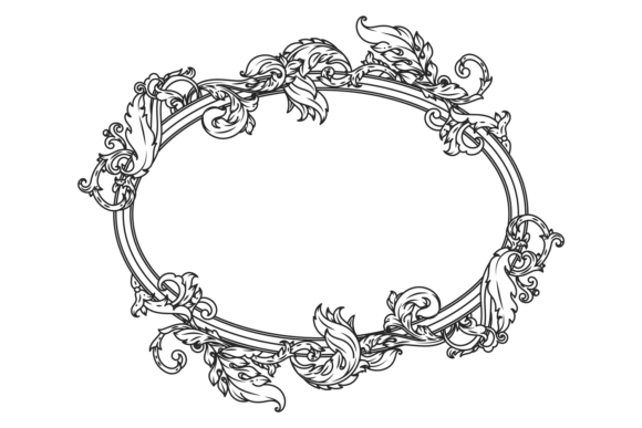 Timeless Elegance: The Vintage Round Frame with Decorative Filigree