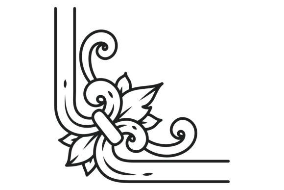 Victorian Ornate Corner: Decorative Fili for Timeless Design
